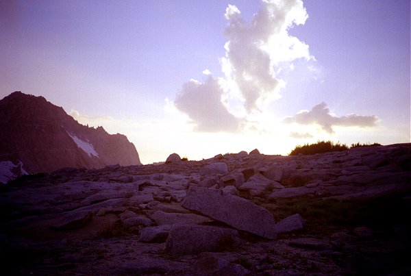 Ridgeline at sunset