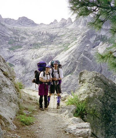 Lisa and Chris -- beyond Bearpaw Meadow