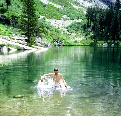 Chris at Hamilton Lake