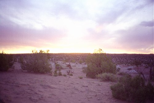 Sunset over Escalante